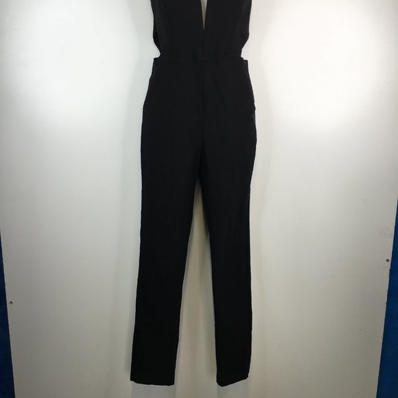 Nasty Gal Cutout Black Bustier Jumpsuit Size M - Picture 6 of 15